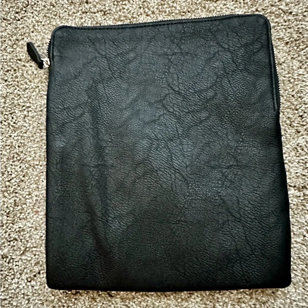 Miche Black Tablet Bag with Silver Zipper